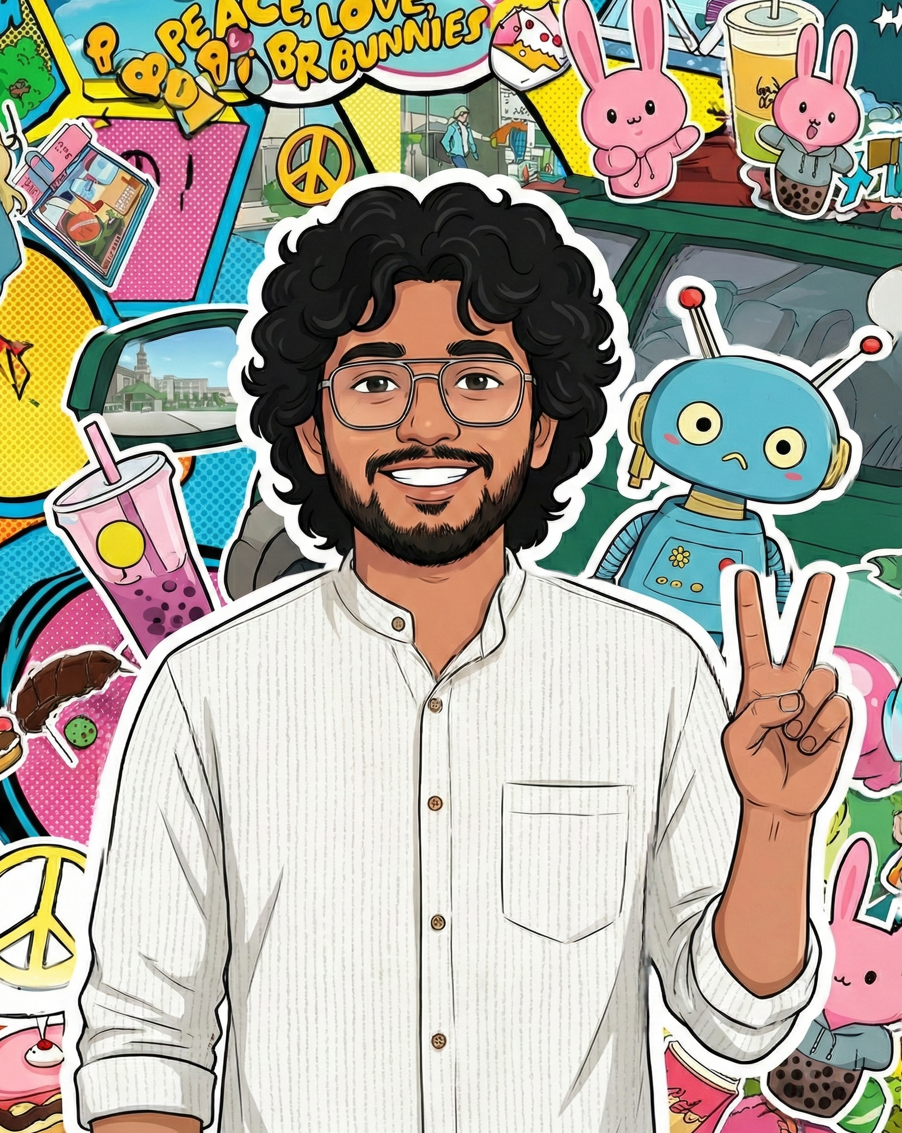 Vignesh Cartoon Illustration